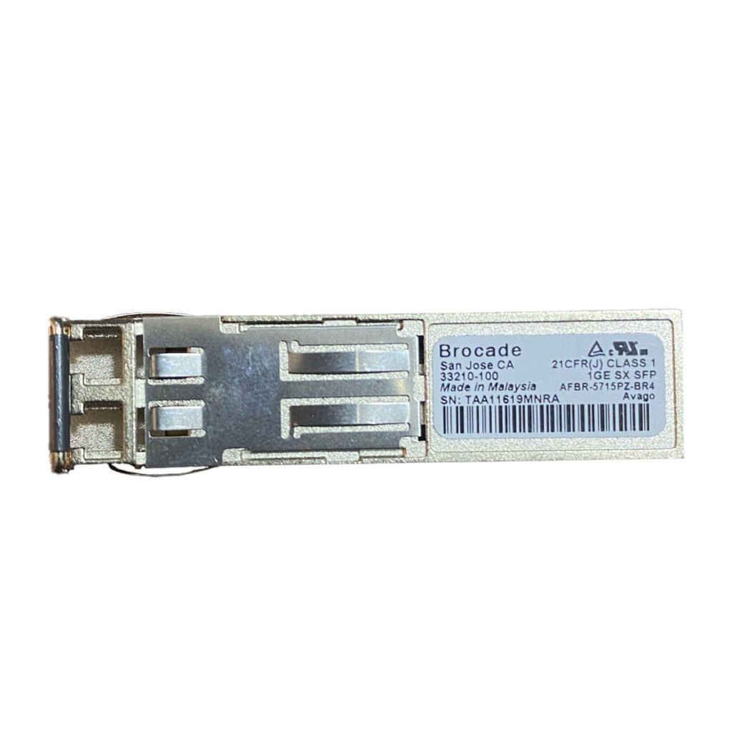 Brocade 1000BASE-SX SFP module for 850nm MMF Gigabit connections