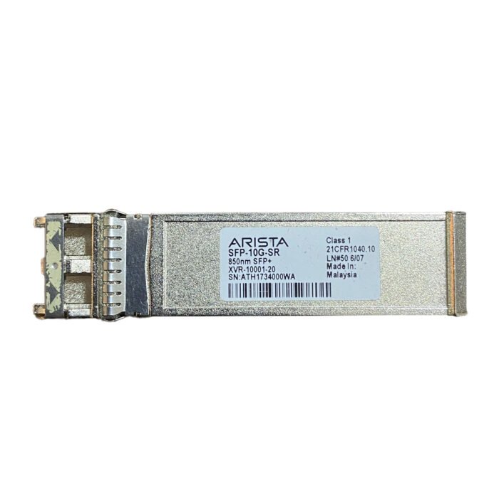 Arista 10GBASE-SR optical transceiver with LC connector for 10G Ethernet