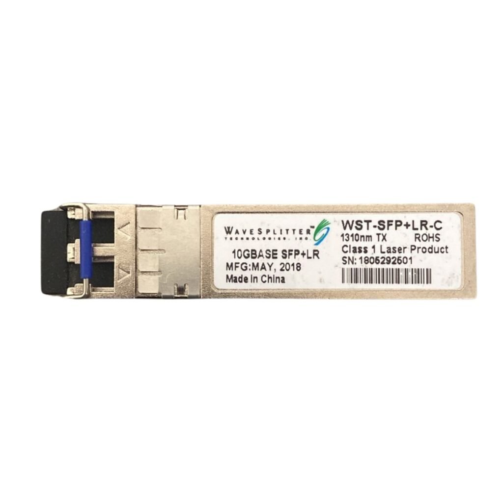 WaveSplitter 10GBASE-LR- SFP+ Transceiver – 10 Gbps, 1310nm, LC Duplex, up to 10km Reach