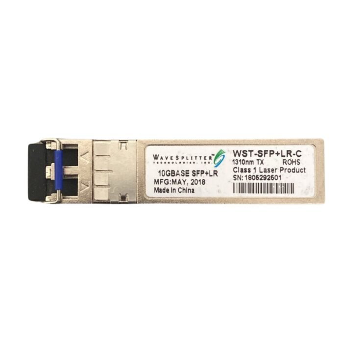 WaveSplitter 10GBASE-LR- SFP+ Transceiver – 10 Gbps, 1310nm, LC Duplex, up to 10km Reach