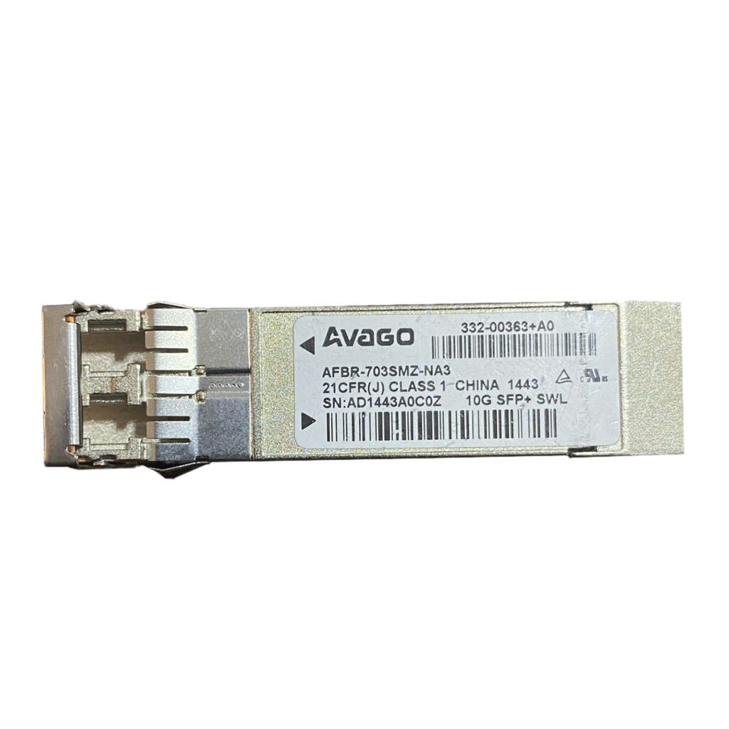Avago 10GBASE-SWL short-wavelength SFP+ module for 10G Ethernet