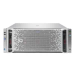 Front view of HPE ProLiant DL580 Gen9 with 10x2.5" drive bays and bezel cover installed.
