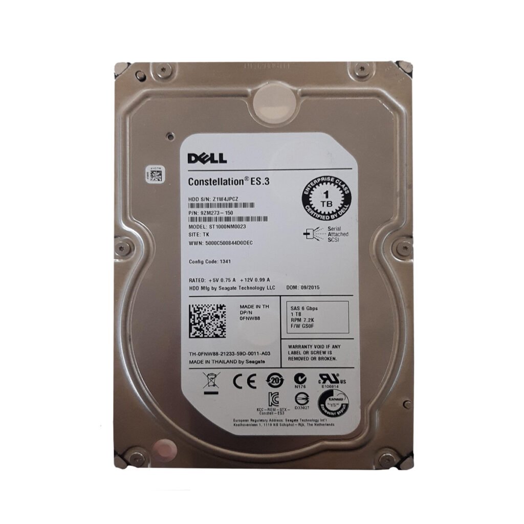 Dell 9ZM273-150 1TB 3.5-inch SAS Hard Drive – 7200 RPM, 6Gbps