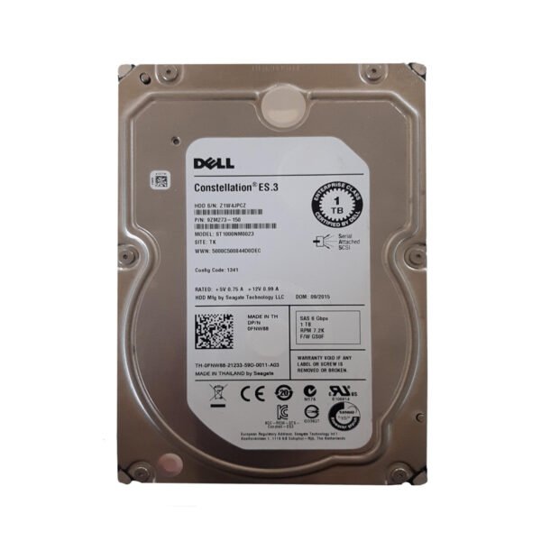 Hard Dell 1TB SAS 6Gbps 7.2K 3.5inch