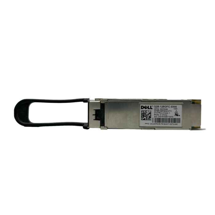 Dell Q28-128GFC-SW4 QSFP28 128Gbps Fibre Channel Transceiver with MPO-12 Connector