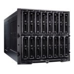 Dell PowerEdge M1000e Blade Chassis with modular blades, built for scalable and energy-efficient enterprise computing in dense data center environments.