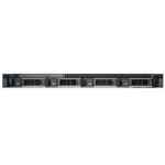 Front view of Dell EMC PowerEdge R240 4x3.5" rack server featuring four 3.5-inch drive bays in a compact 1U chassis for small business IT environments.
