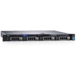 Front view of Dell EMC PowerEdge R330 4x3.5" rack server showcasing four 3.5-inch drive bays and compact enterprise-grade design.