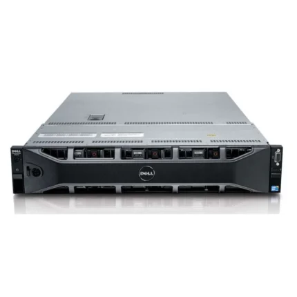 Front view of Dell EMC PowerEdge R510 server with bezel and 12 bays for 3.5-inch drives