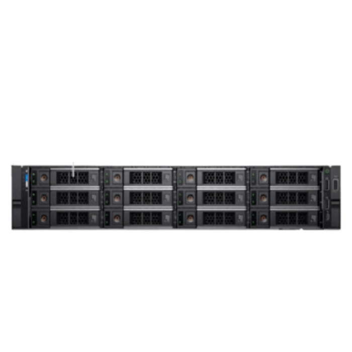 Front view of Dell EMC PowerEdge R540 12x3.5" rack server showing multiple hot-swappable drive bays.