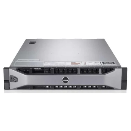Dell EMC PowerEdge R820 server with bezel and 16 bays for 2.5-inch drives