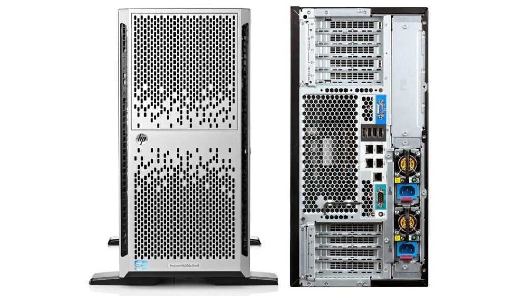 HP ProLiant ML350p Gen8 6×3.5 rear