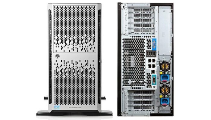 HP ProLiant ML350p Gen8 6×3.5 rear