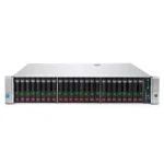 HPE ProLiant DL380 Gen9 24x2.5″ rack server showing front panel with drive bays and LED indicators.