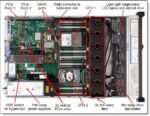 Internal view of Lenovo System x3650 M5 with 12x3.5" drive configuration
