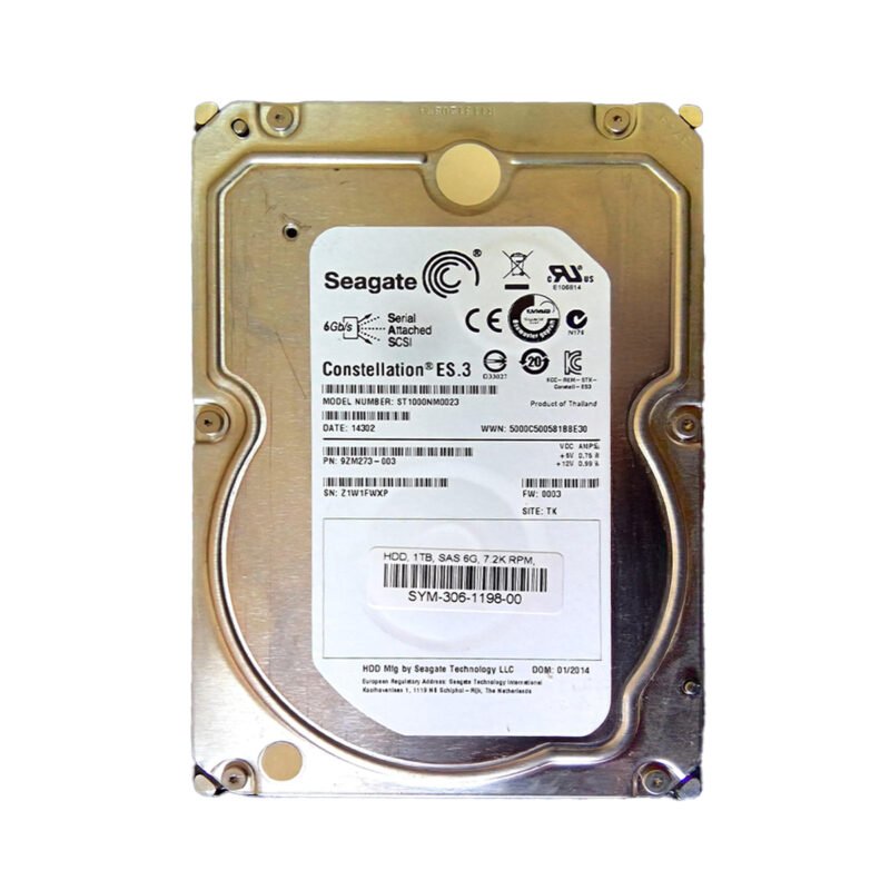 Seagate 1TB SAS 6Gbps 7.2K 3.5inch Hard