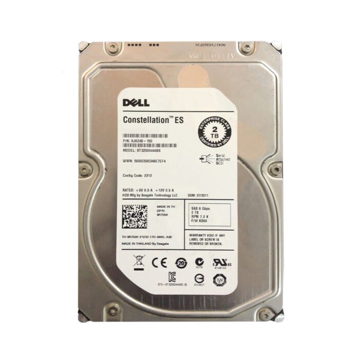 Dell 9JX248-150 2TB 3.5-Inch SAS Hard Drive – 6Gbps, 7200 RPM