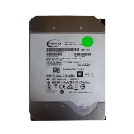 Supermicro 10TB SAS 12Gbps 7.2K 3.5inch Hard