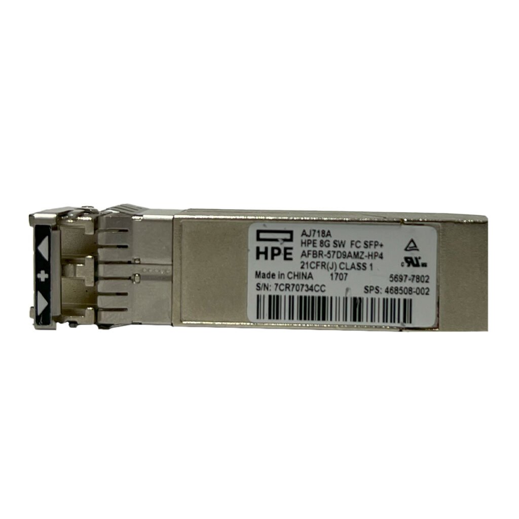 HPE AJ718A 8Gb Short Wave Fibre Channel SFP+ Transceiver Module with LC Connector