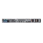 Rear view of Dell EMC PowerEdge R440 showing power supplies, I/O ports, and PCIe expansion slots.