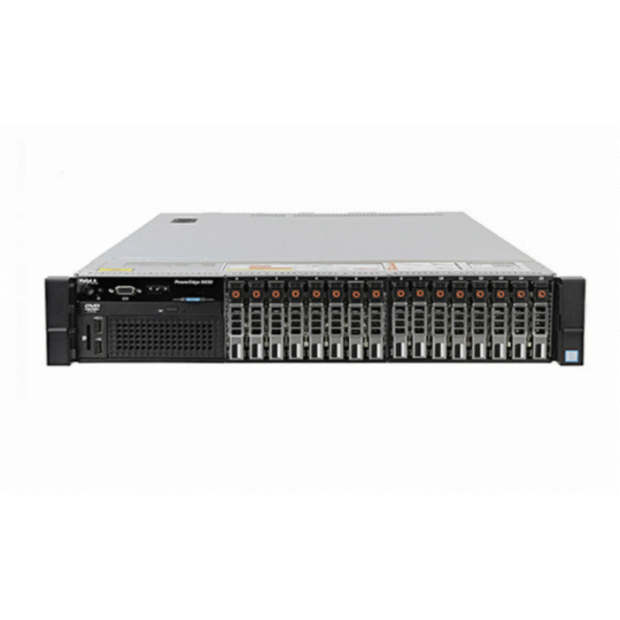 Front view of Dell EMC PowerEdge R830 16x2.5" designed for high-performance enterprise computing and virtualization tasks.