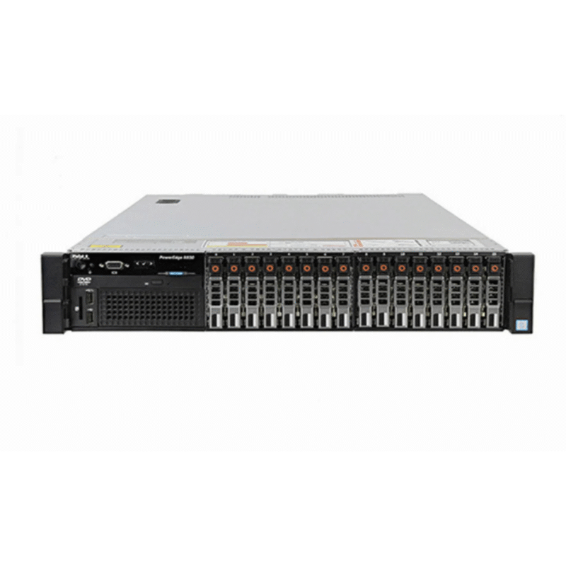 Front view of Dell EMC PowerEdge R830 16x2.5" designed for high-performance enterprise computing and virtualization tasks.