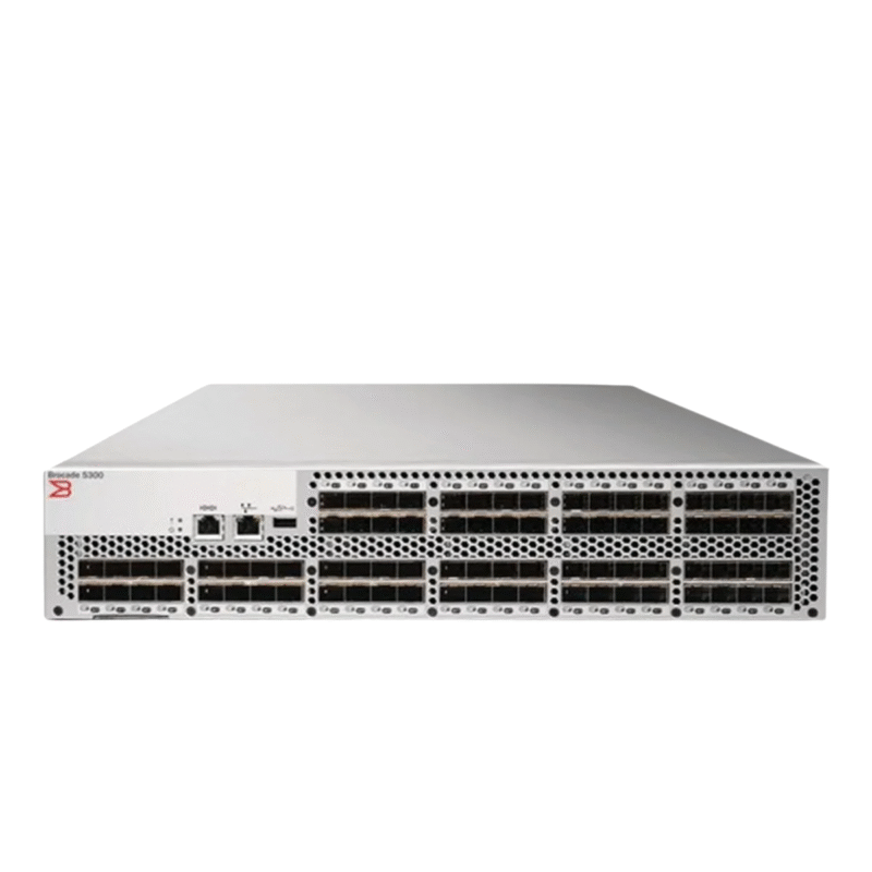 Brocade 5300 Fibre Channel switch with 16 Gbps Fibre Channel ports