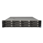Front view of Dell EMC PowerEdge R510 12x3.5" rack server with 12x3.5" drive bays designed for enterprise storage and data center use.