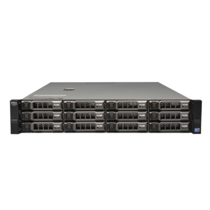 Front view of Dell EMC PowerEdge R510 12x3.5" rack server with 12x3.5" drive bays designed for enterprise storage and data center use.