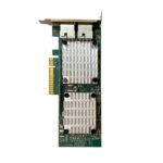 Front view of HPE 656596-B21 Dual Port 530T 10GbE network card showing two LAN Ethernet ports.