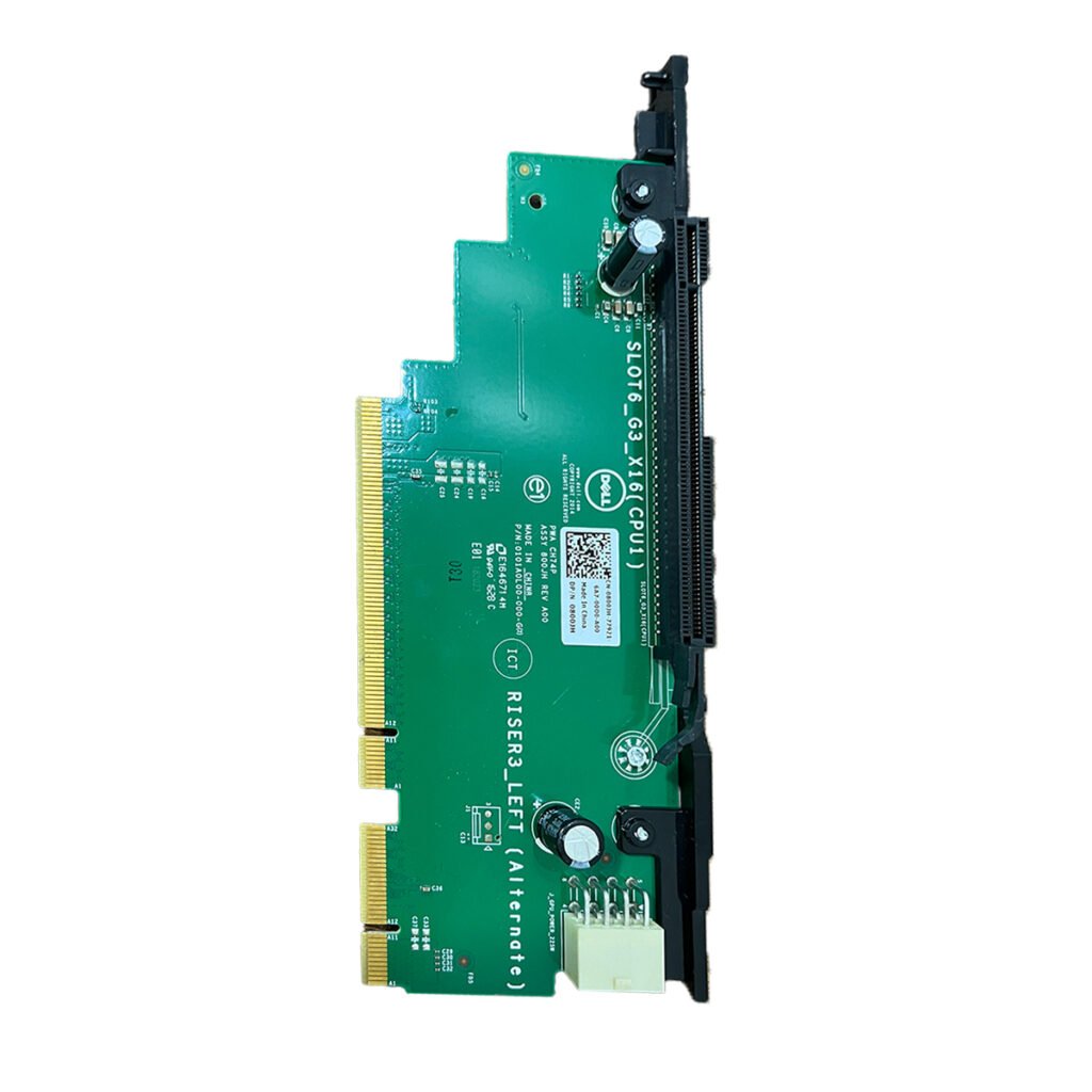 Dell 0800JH Slot 6 PCIe 3.0 x16 Riser 3 card for PowerEdge R730XD showing PCIe slot configuration.