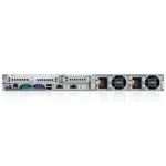 Rear view of Dell EMC PowerEdge R630 with dual power supplies and I/O ports