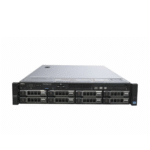 Front view of Dell EMC PowerEdge R720 8x3.5" server showing 8 hot-swappable 3.5-inch drive bays in a durable 2U rackmount chassis.
