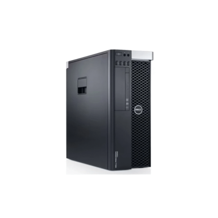 Front view of Dell Precision T3600 Workstation tower with high-performance design