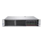 Front view of HPE ProLiant DL380 Gen9 8x2.5″ rack server with 8 SFF drive bays, ideal for small to mid-sized enterprise environments.