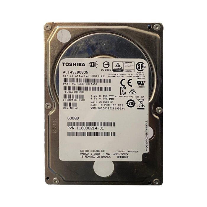 Toshiba AL14SEB060N 600GB 12Gbps SFF SAS Hard