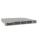 Cisco Catalyst 3850 48P UPOE 4SFP 10GB switch front view with 48 UPOE ports and 4 SFP+ 10GB uplinks