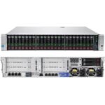 Front view of HPE ProLiant DL380 Gen9 26×2.5″ server with 26 small form factor drive bays for high-density storage solutions.