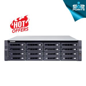 QNAP TDS-16489U-SE1-R2 SAN,NAS with dual Xeon CPUs, 64GB RAM, 15 x 3.5" bays, 4x 10GbE ports.