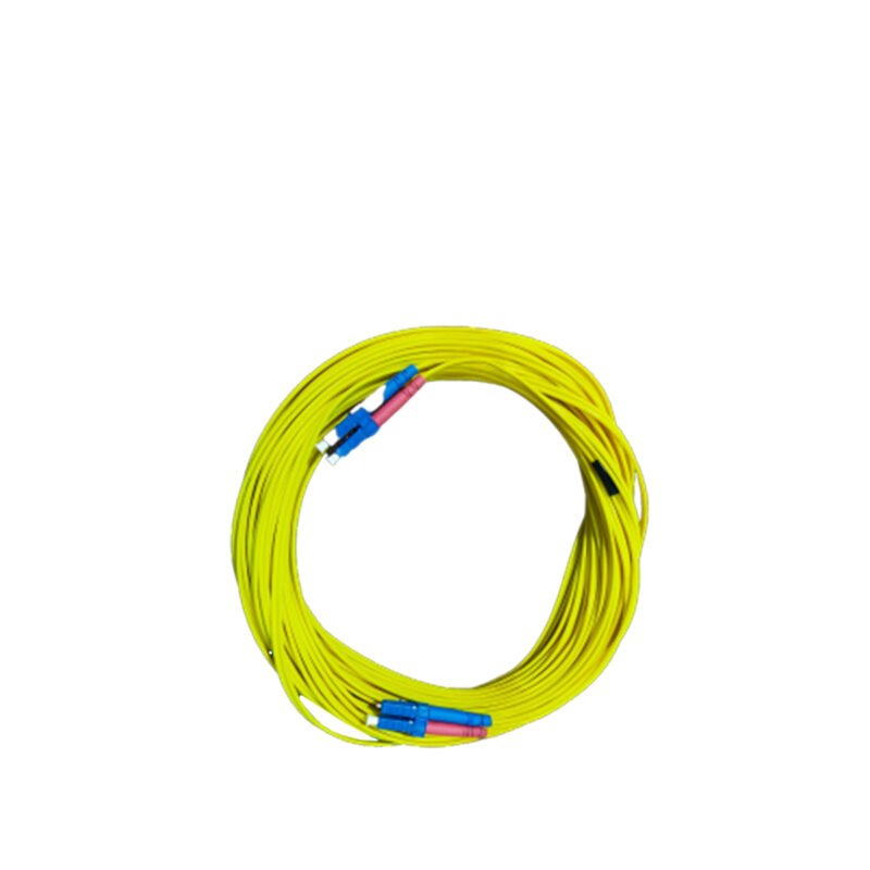 Duplex Fiber Optic Patch Cable 15M LC to LC Multi-Mode Male to Male End
