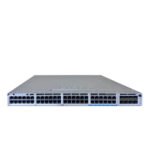 Image of Cisco WS-C3850-12X48U-L Switch, featuring 48 1G and 8 10G SFP+ uplinks, designed for scalable enterprise networking.