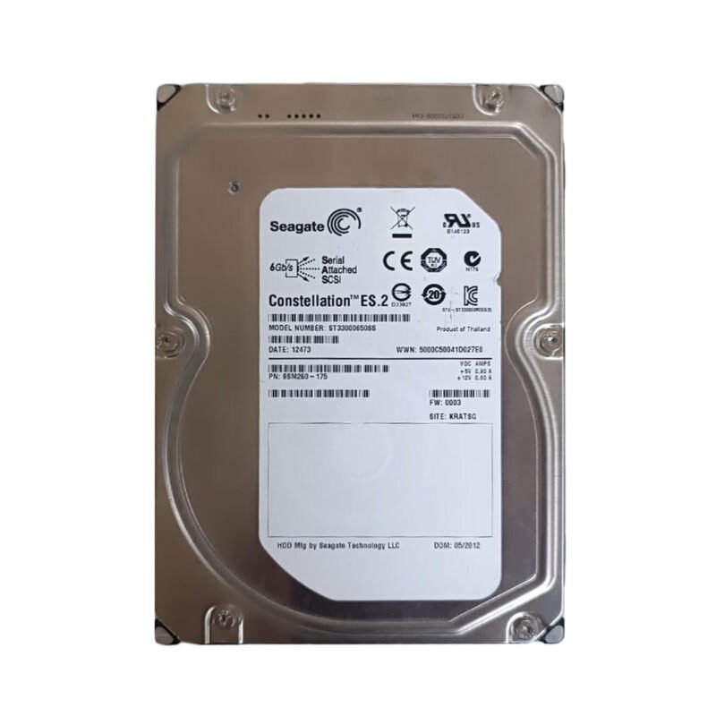 Seagate 9SM260-175 3TB SAS 3.5-Inch Hard Drive – 7200 RPM, 6Gbps