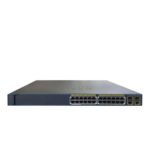 Cisco Catalyst 2960+24P 24-port PoE network switch front view