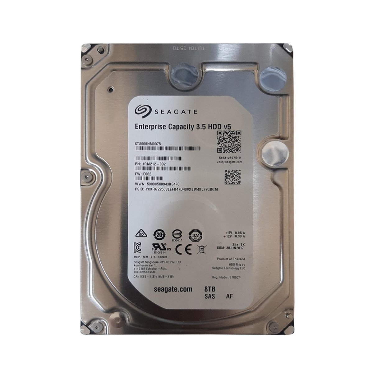Seagate 1RM212-002 8TB SAS Hard Drive – 3.5", 7200 RPM, 12Gbps