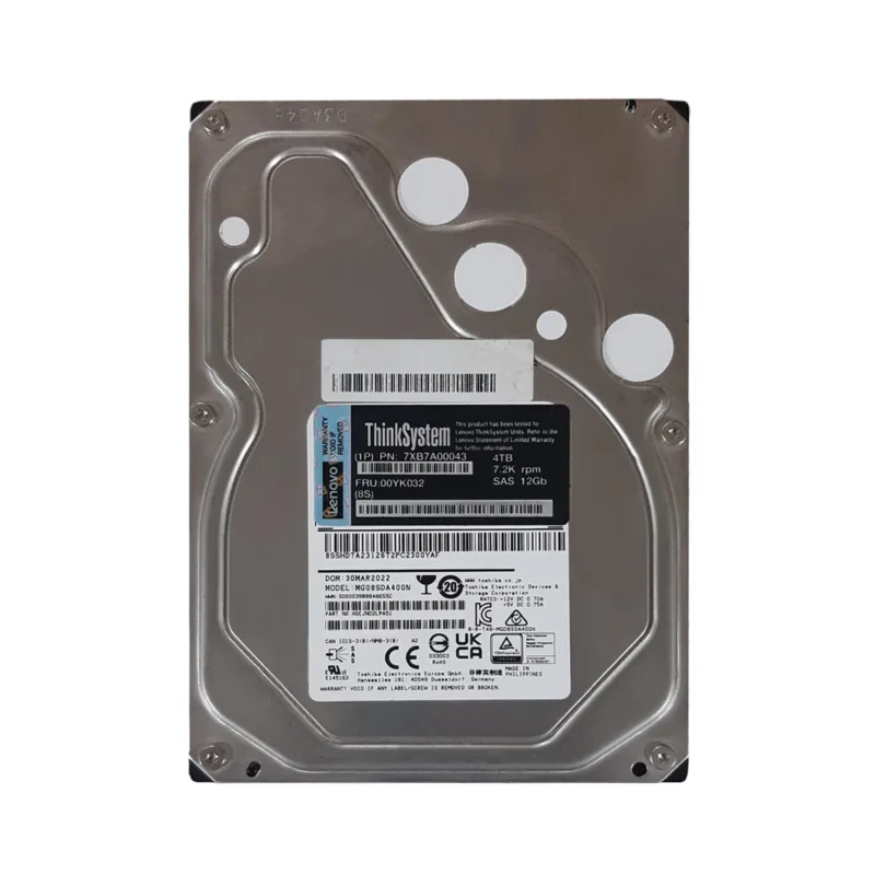 Lenovo 4TB 12Gbps 7.2K 3.5inch SAS Hard Drive