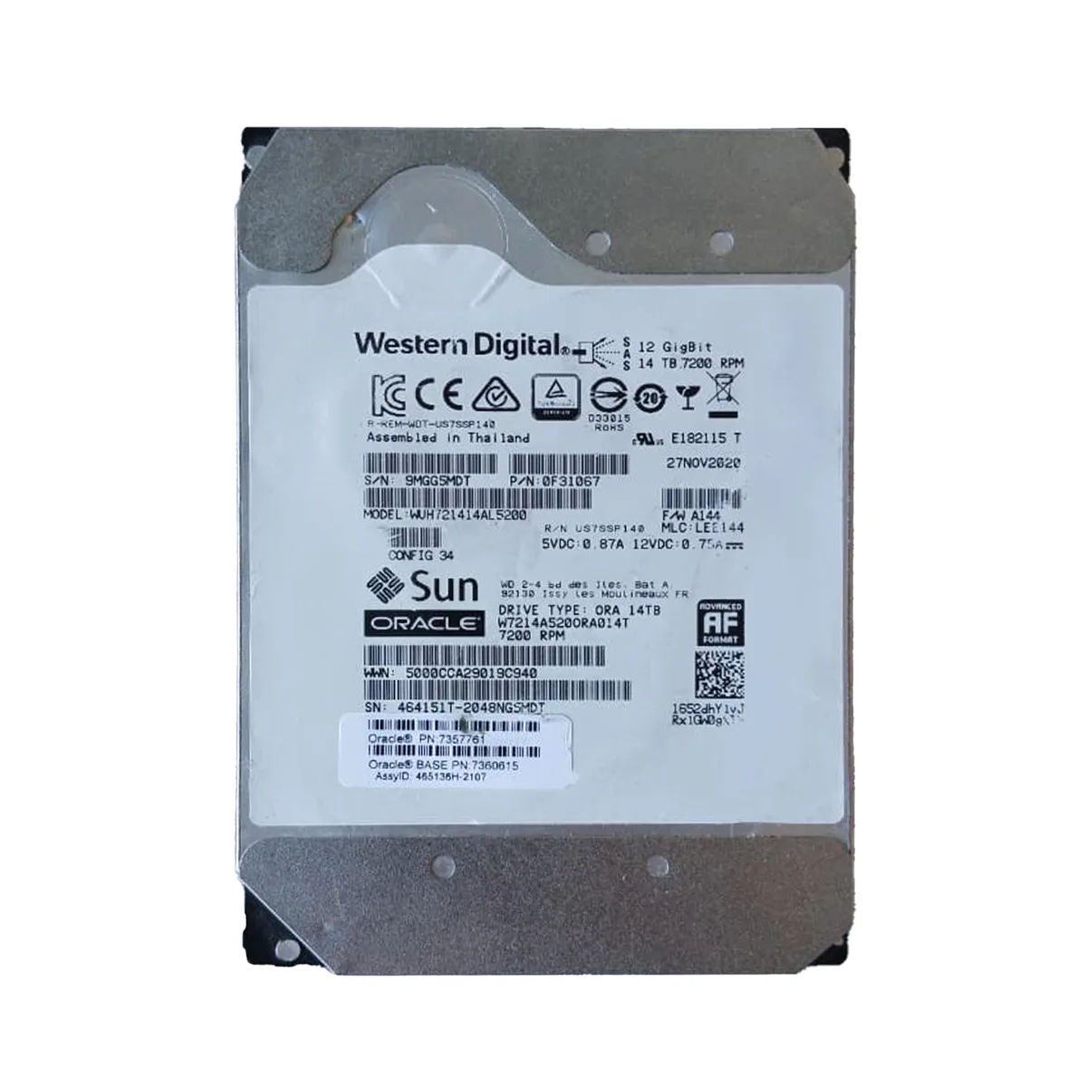 Western Digital 0F31067 14TB 7.2K SAS 12Gb/s Enterprise Hard Drive