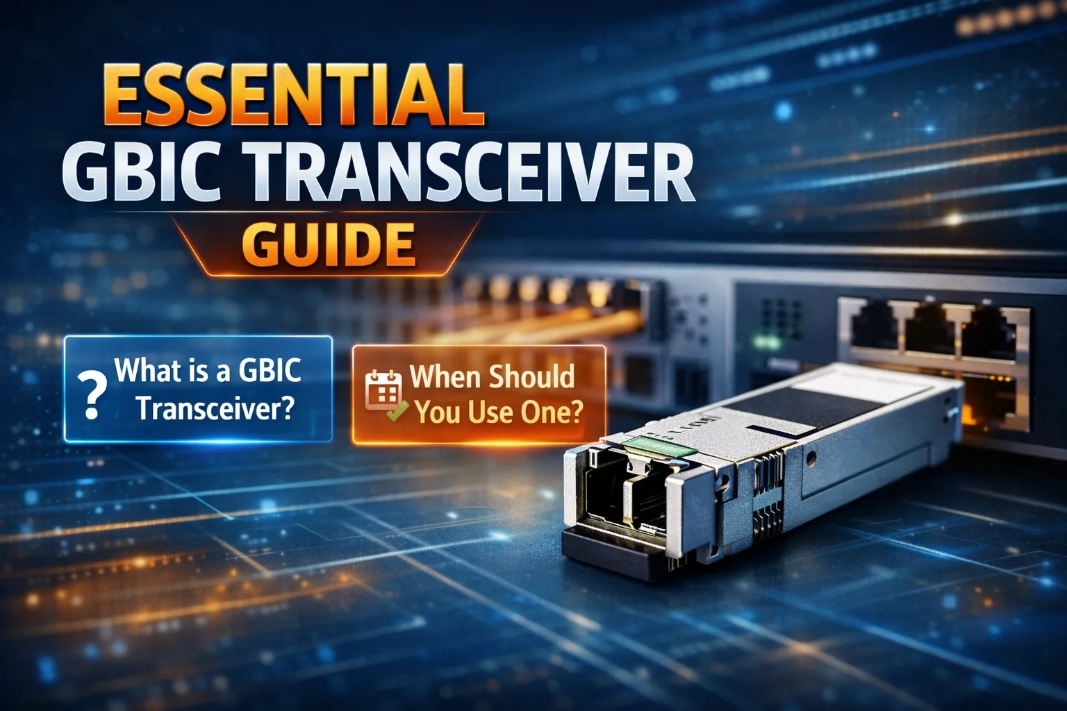 What Is a ( GBIC )Transceiver and When Should You Use One?