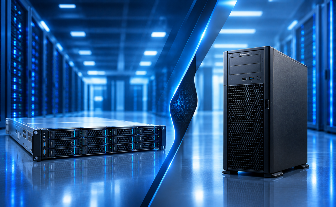 Rack Server vs Tower Server: 6 Key Differences Explained